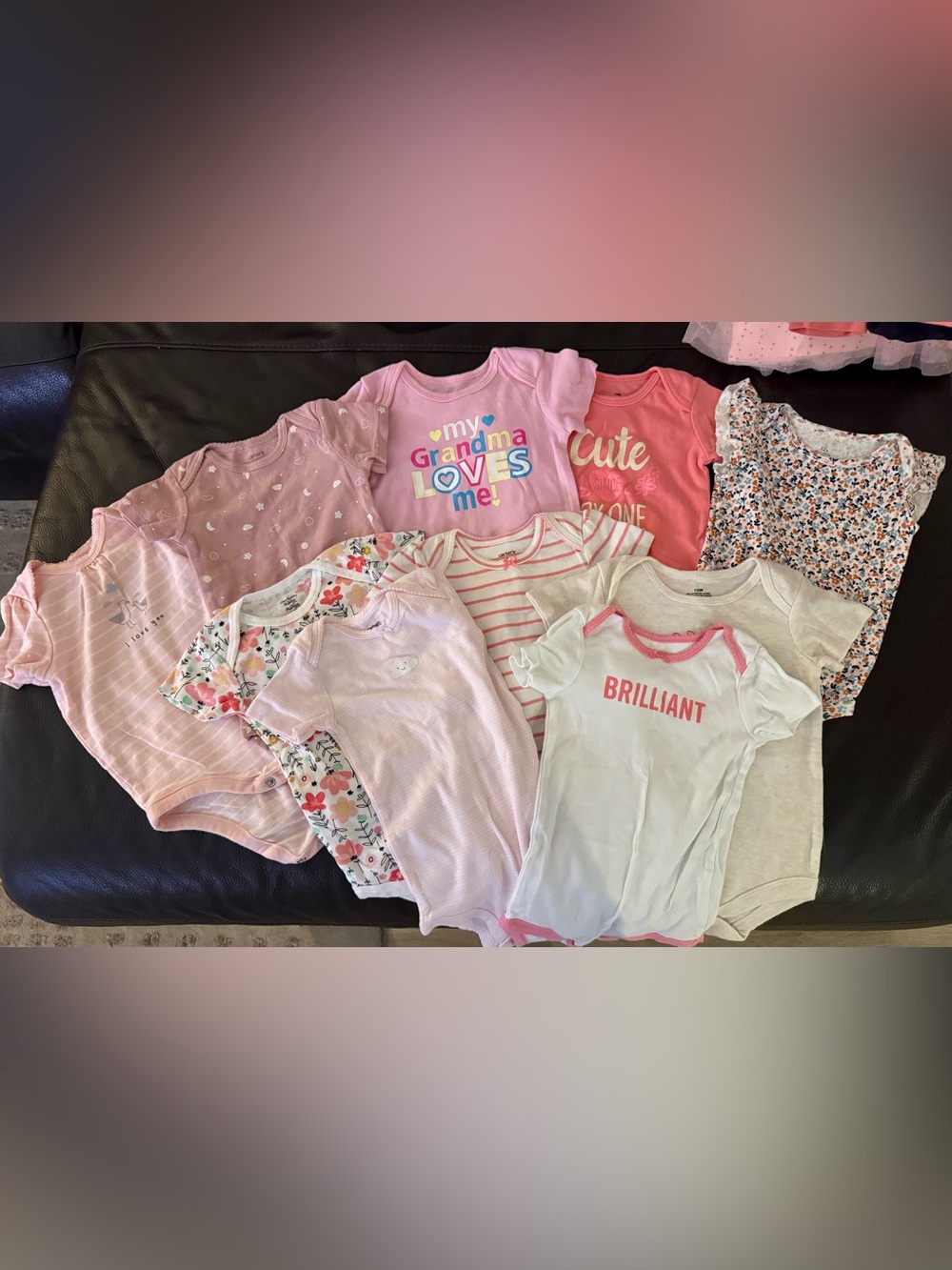 Baby Girl 6-12 & 12 Month 24 Piece Lot Various brand Gap, Carters, Old Navy
